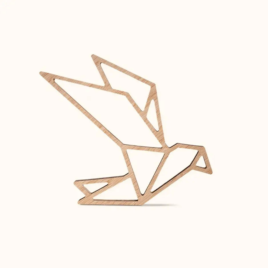 Origami Swooping Bird Bamboo Wall Art - No gift wrapped