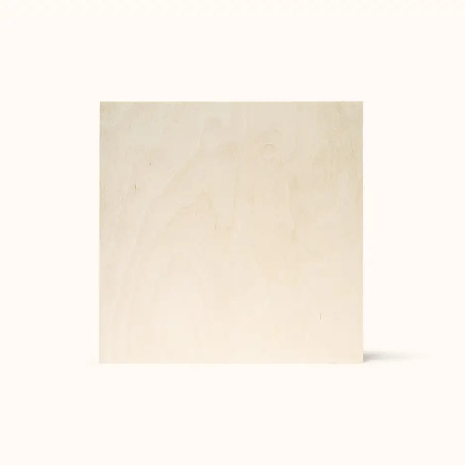 12x12 Blank Birch Panel - No Adhesive