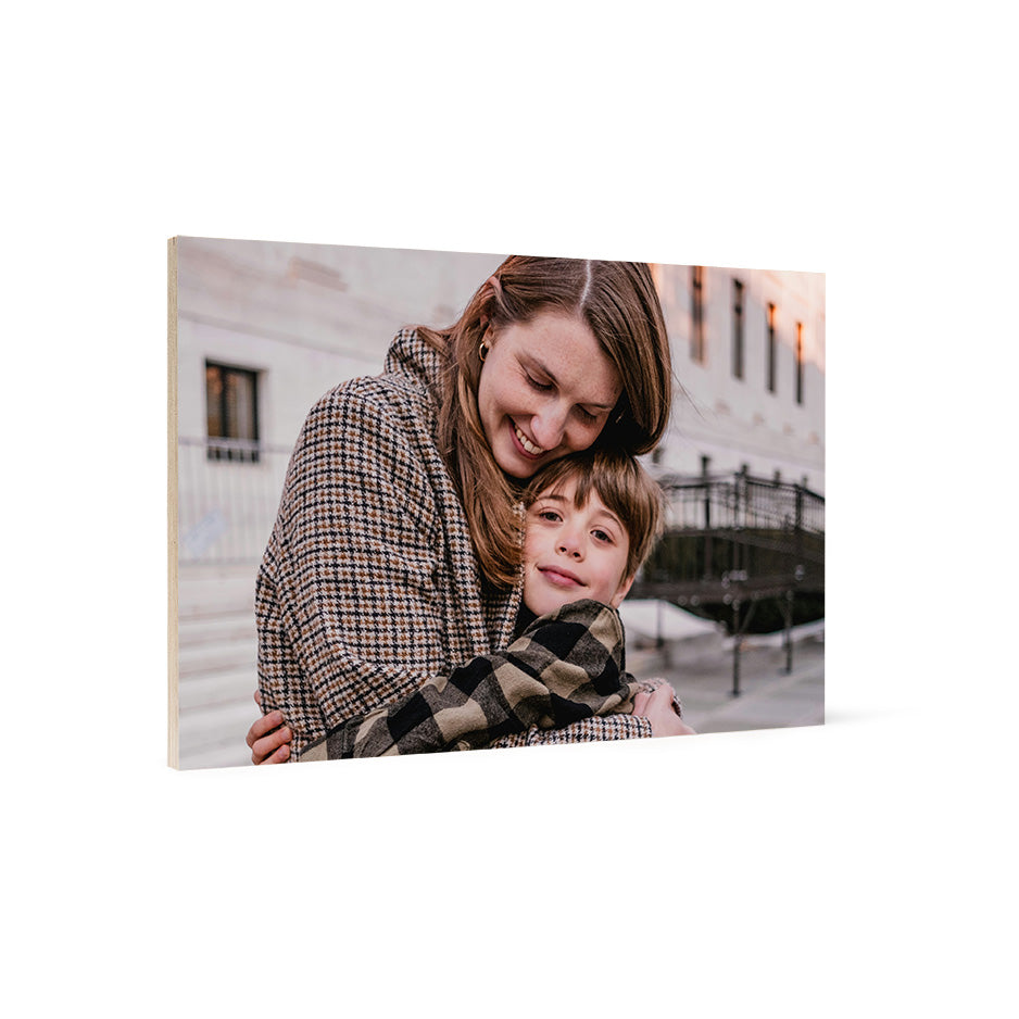 12x18 Wood Print Bright White