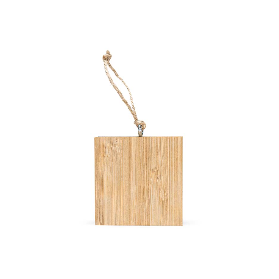 2x2 Bamboo Wood Ornament Block