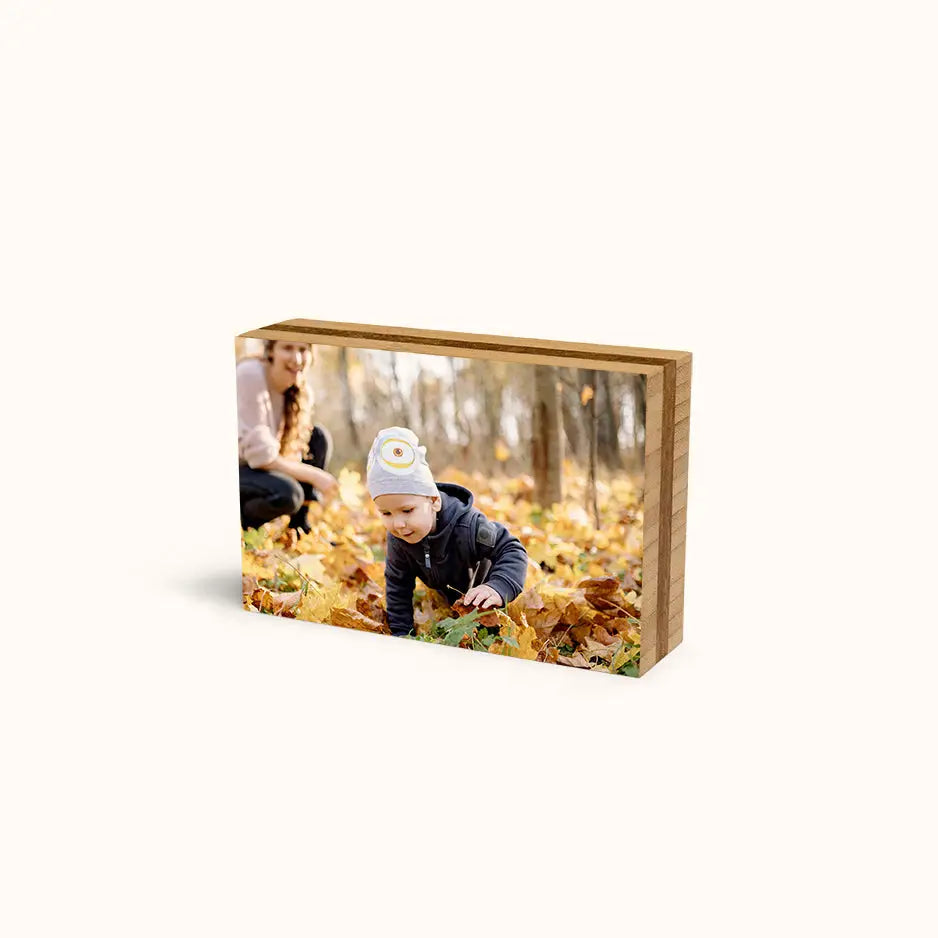 5x7 Bamboo Photo Block - Landscape / No gift wrapped