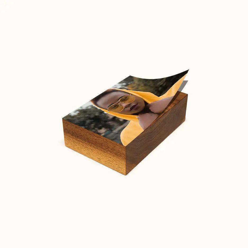 5x7 Black Walnut Photo Block