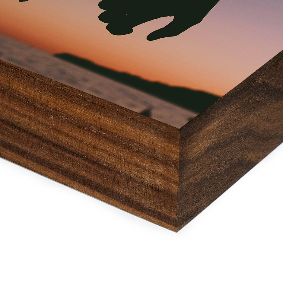 8x10 Black Walnut Photo Block