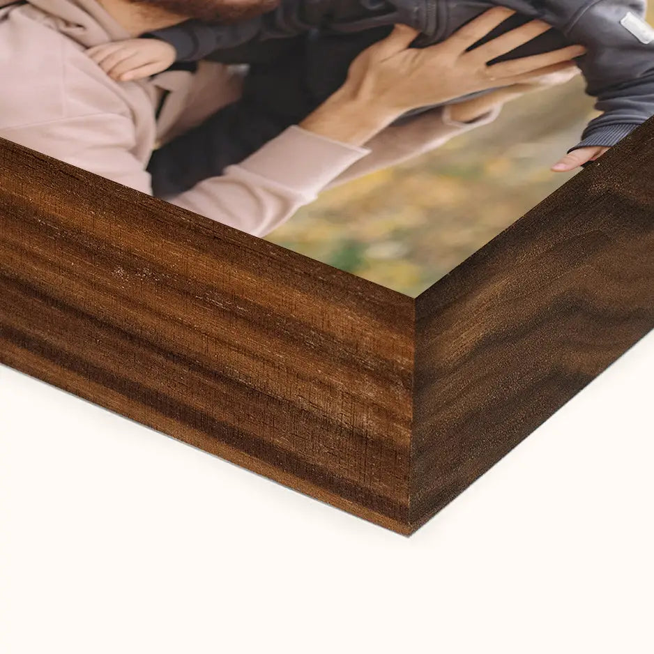 8x10 Black Walnut Photo Block