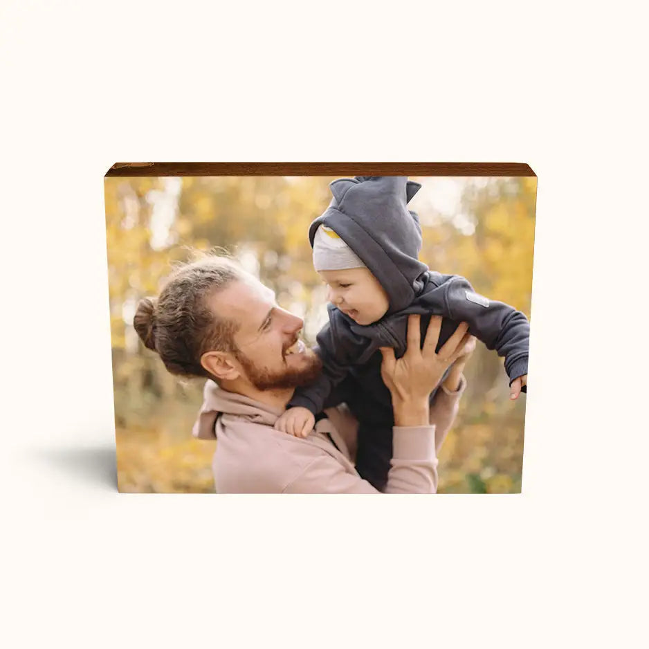 8x10 Black Walnut Photo Block