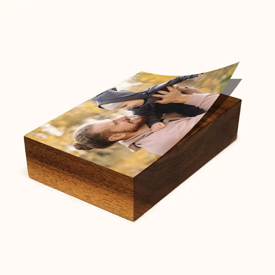 8x10 Black Walnut Photo Block