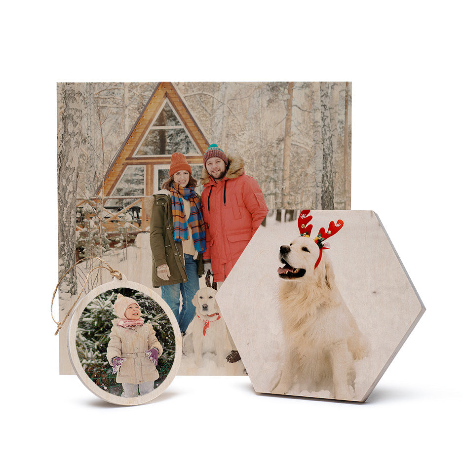 Christmas Bundle Collection - 12x12 8x8 Hexagon Circle Wood