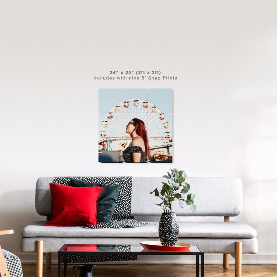 Create Your Own Photo Tile Wall Mural - 24x24 / No gift