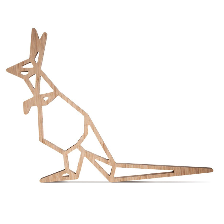 Origami Kangaroo Bamboo Wall Art